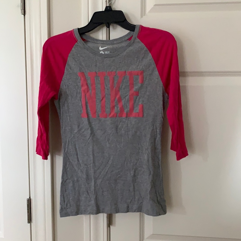 Barely Worn Pink and Gray Nike Shirt